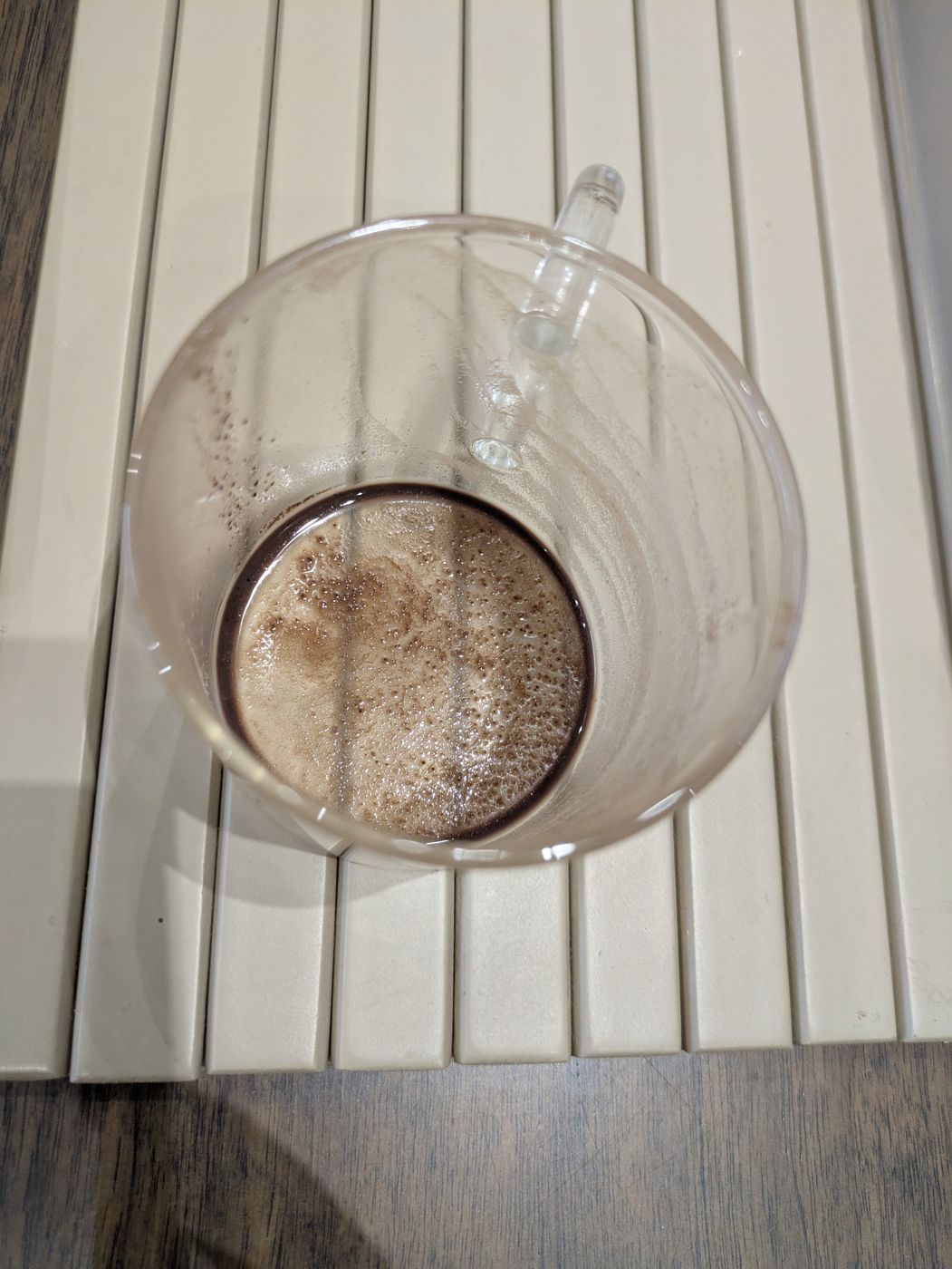 Two comparison cups side by side