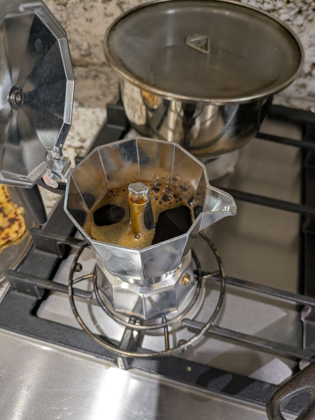 An early moka pot brew